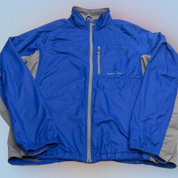 EDDIE BAUER Men’s XL TALL Blue / Gray Nylon Jacket - Picture 1 of 6